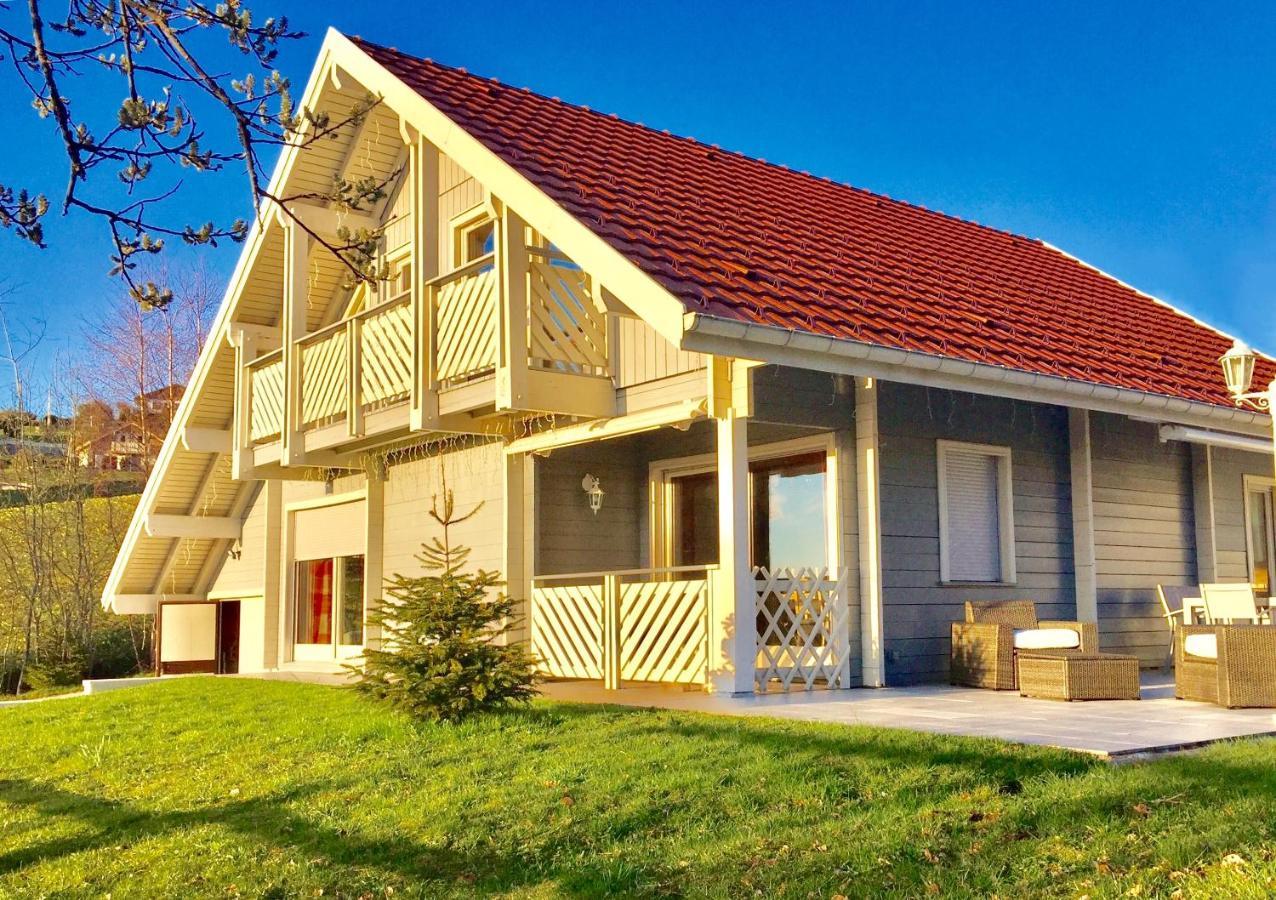 Chalet Le Flocon Bleu - Mauselaine Avec Vue Sur Le Lac De Gérardmer Εξωτερικό φωτογραφία