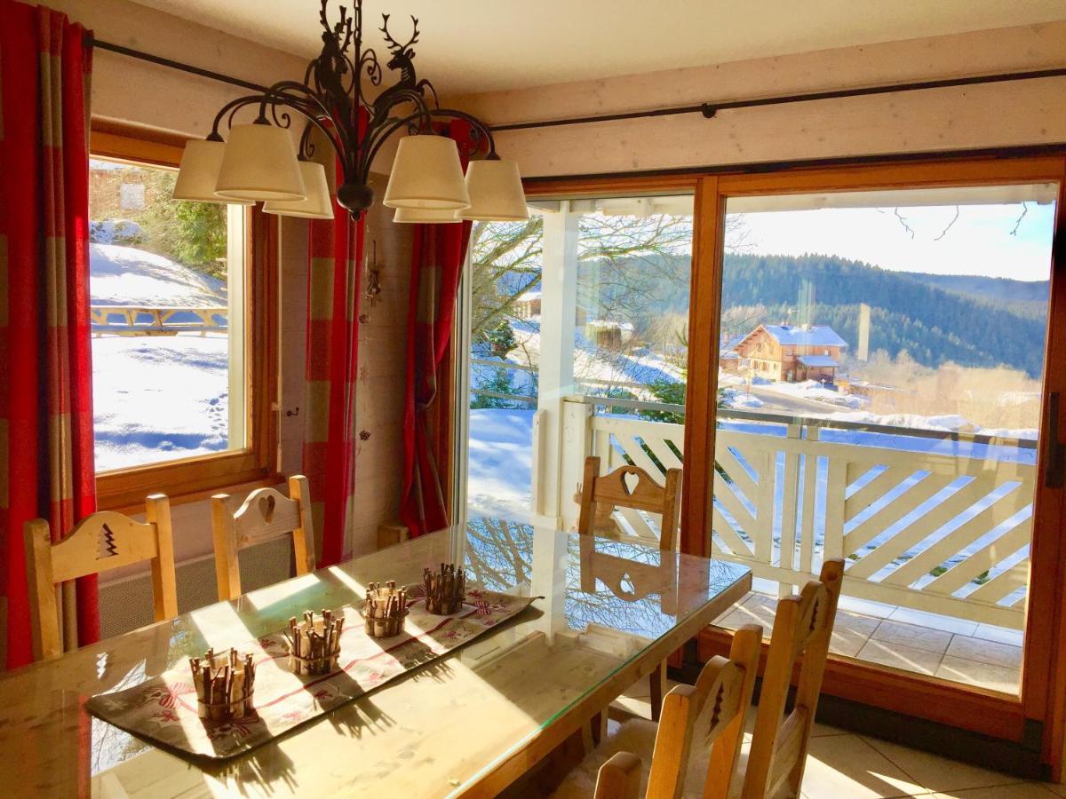 Chalet Le Flocon Bleu - Mauselaine Avec Vue Sur Le Lac De Gérardmer Εξωτερικό φωτογραφία