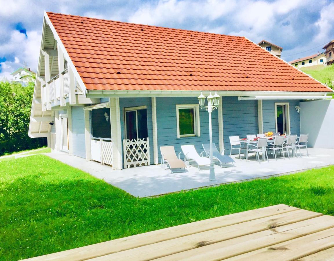 Chalet Le Flocon Bleu - Mauselaine Avec Vue Sur Le Lac De Gérardmer Εξωτερικό φωτογραφία